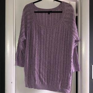 American Eagle XXL Lilac Cable Knit Sweater